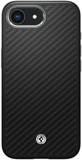 Spigen Enzo Aramid Umschlag Rückseite Aramidfaser Schwarz iPhone 17e / 16e