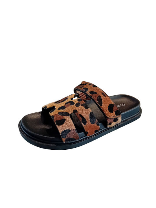 Flache Sandalen für Damen LEOPAR
