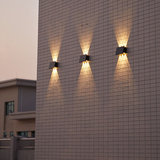Eko Light Επιτοίχιο Ηλιακό Φωτιστικό 4W 50lm με Θερμό Λευκό Φως 3000K IP54