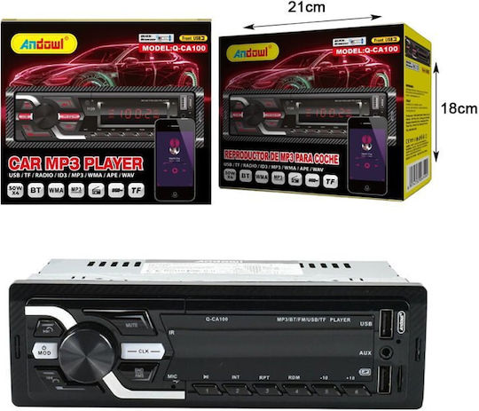 Andowl Qca100 Auto-Audiosysteme (1 DIN) Bluetooth USB