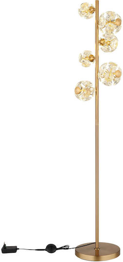 Globo Lighting Подова Лампа В155xД28.5см. Златист