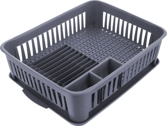 Orion Geschirrabtropfer Kunststoff Grau 43.5x32x12cm