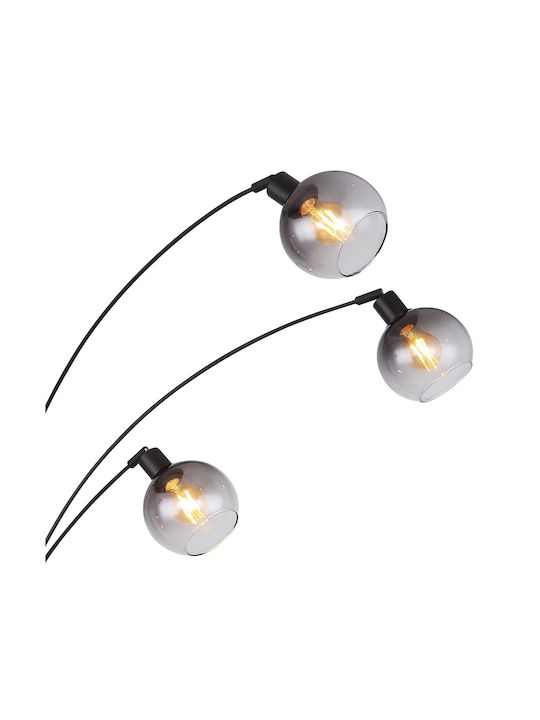 Globo Lighting Seymour Floor Lamp with Socket for Bulb E27 Black