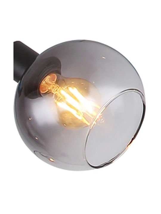Globo Lighting Seymour Floor Lamp with Socket for Bulb E27 Black
