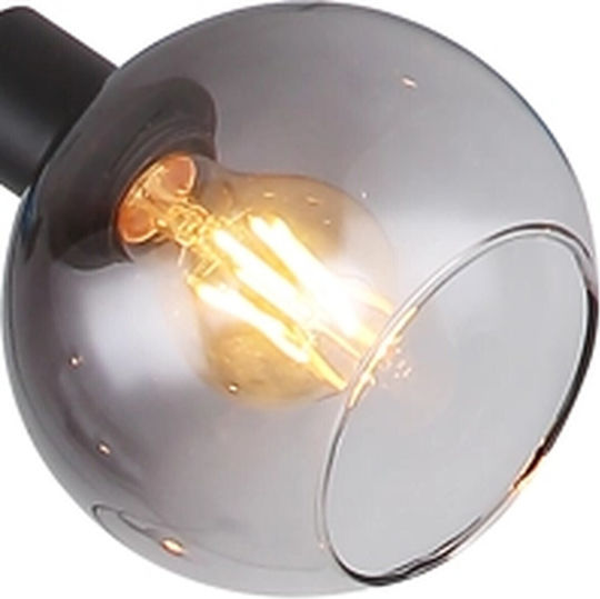 Globo Lighting Seymour Floor Lamp with Socket for Bulb E27 Black