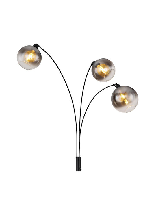Globo Lighting Φωτιστικό Δαπέδου Υ200εκ. με Ντουί για Λαμπτήρα E27 Μαύρο