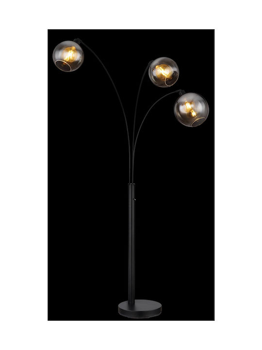 Globo Lighting Φωτιστικό Δαπέδου Υ200εκ. με Ντουί για Λαμπτήρα E27 Μαύρο