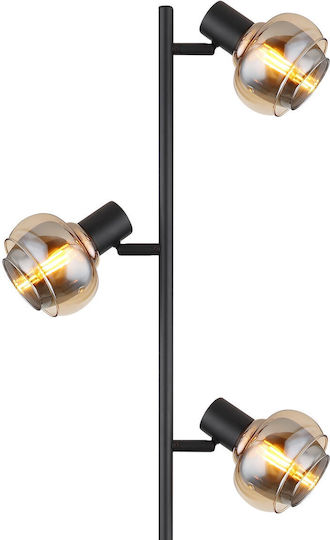 Globo Lighting Floor Lamp H154cm. Black