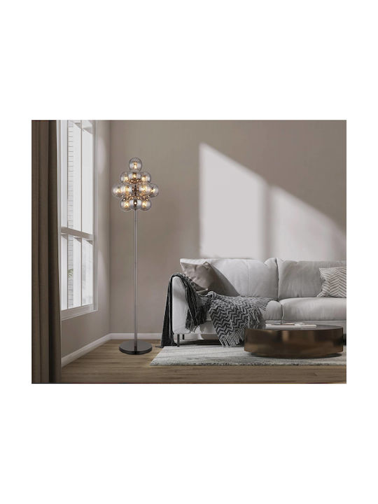 Globo Lighting Φωτιστικό Δαπέδου Υ160xΜ39.5εκ. με Ντουί για Λαμπτήρα G9 Μαύρο