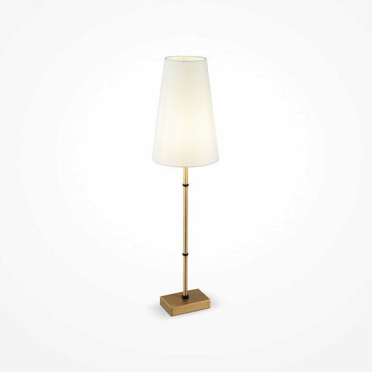 Maytoni Zaragoza Metal Table Lamp for Socket E14 with White Shade and Base