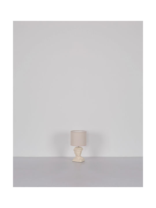 Globo Lighting Πλαστικό Πορτατίφ για Ντουί E14 με Λευκό Καπέλο και Βάση