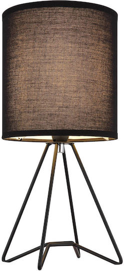 Globo Lighting Μεταλλικό Πορτατίφ για Ντουί E14 με Μαύρο Καπέλο και Βάση