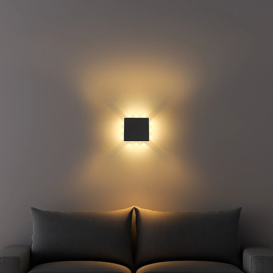Globo Lighting Panou LED Putere 12W cu Alb Cald Lumini 20x20cm.