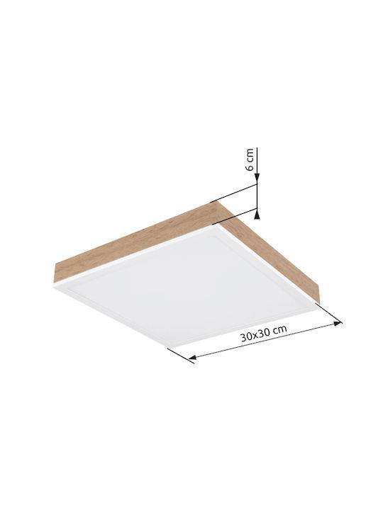 Globo Lighting Pătrat În aer liber Panou LED Putere 12W 30x30cm.