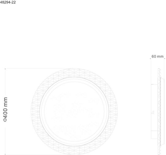 Globo Lighting Εξωτερικό LED Panel 22W