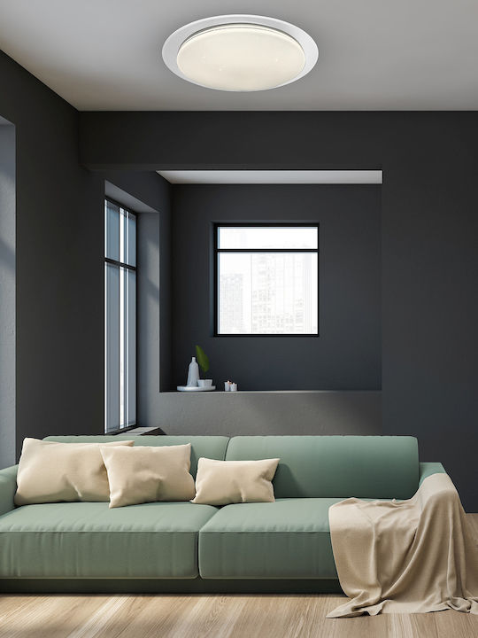 Eko Light Στρογγυλό Εξωτερικό LED Panel 80W με Ρυθμιζόμενο Λευκό Φως