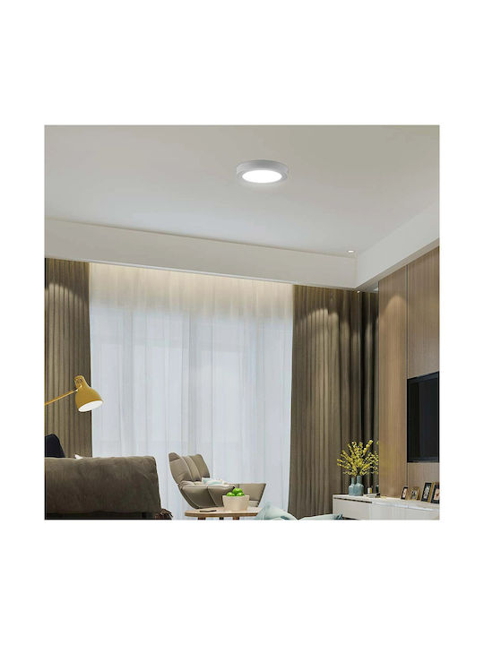 V-TAC Στρογγυλό LED Panel 12W με Ψυχρό Λευκό Φως 6400K