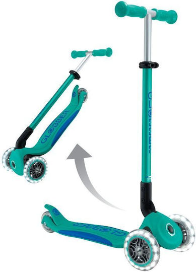 Globber Kids Scooter Foldable Elite 3-Wheel for 3+ Years Green