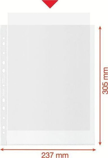 Esselte Plastic Sleeves for Documents A4 with Holes 50pcs