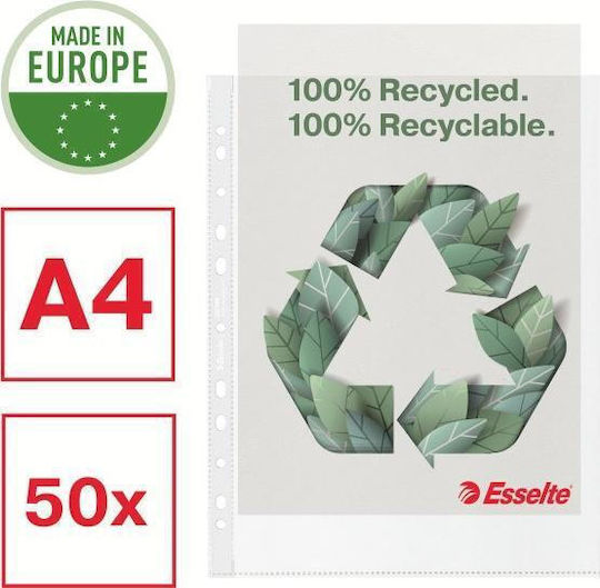 Esselte Πλαστικές Ζελατίνες για Φιλμ A4 με Τρύπες 100τμχ