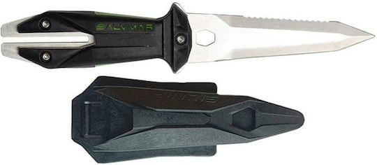 Salvimar Goemon Diving Knife Μαχαίρι Κατάδυσης Μαύρο with Snow Plough 9.5cm
