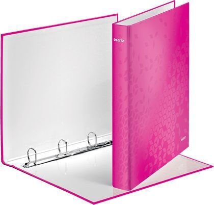 Leitz Ordner 4/30 für Papier A4 Rosa Wow 1Stück