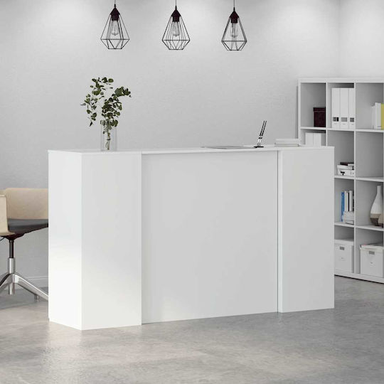 vidaXL Επαγγελματικό Γραφείο Υποδοχής Π180xΒ50xΥ103.5cm με Ντουλάπι