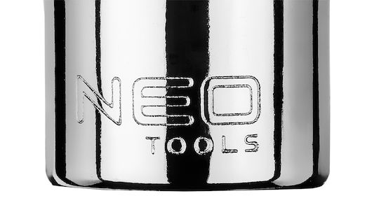 Neo Tools Cheie tubulară cu Vârf Cruciform și Patrat de Prindere 1/4'' Dimensiune PH3x37mm 1buc