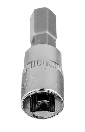 Neo Tools Walnut with Allen Head and Socket 1/4'' H7x37mm
