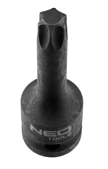 Neo Tools Bit-Stecknuss Pneumatisch mit Torx-Bit und Antriebsvierkant 1/2'' Größe T45 1Stück
