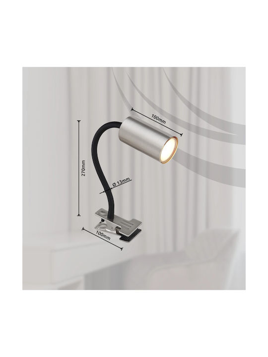 Globo Lighting Office Lamp with Flexible Arm in Black Color