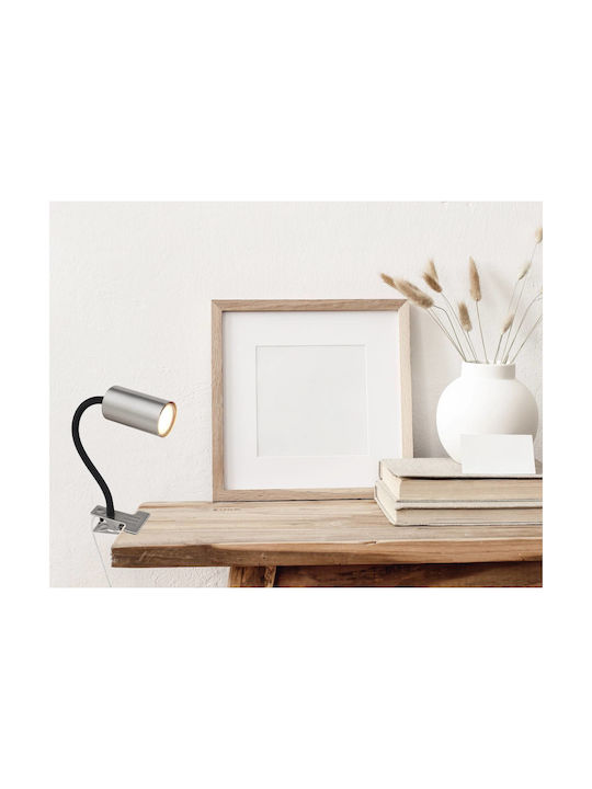 Globo Lighting Office Lamp with Flexible Arm in Black Color