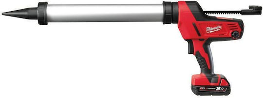 Milwaukee C18 PCG/600A-201B Battery Silicone Glue Gun 18V 1x2Ah With Case