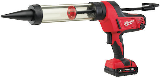 Milwaukee C18 PCG/400T-201B Πιστόλι Σιλικόνης Μπαταρίας 18V 1x2Ah με Θήκη