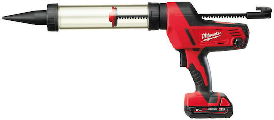 Milwaukee C18 PCG/400T-201B Πιστόλι Σιλικόνης Μπαταρίας 18V 1x2Ah με Θήκη