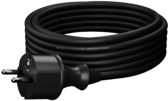 AWTools Waterproof Extension Cable Cord 3 x 1mm²/1.5m Black