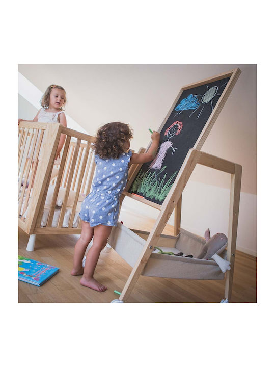 Baby Wickelkommode mit 3 Schubladen Beiges 68x54x129cm