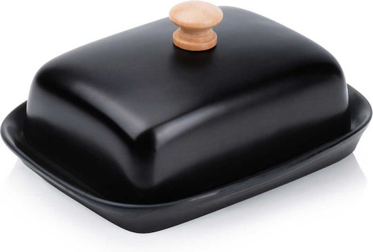 Vilde Butterdose Keramik Schwarz 1pcs