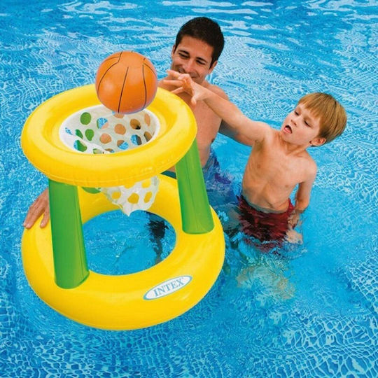 Intex Inflatable Pool Toy Basketball Hoop Orange/Green