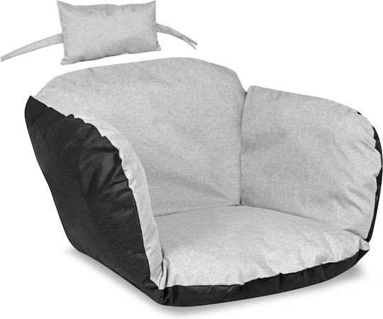AIO Factory Pernă Swing Cushion Waterproof Pentru Scaune De Grădină Cu Spătar Gri Deschis 112x113cm