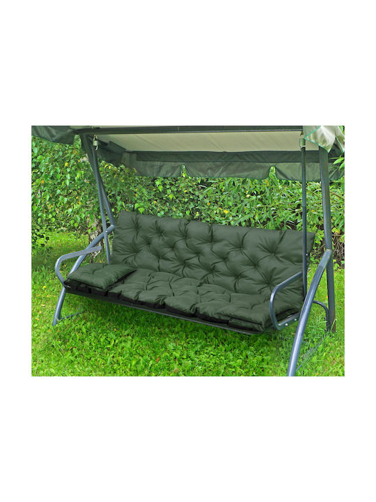 AIO Factory Waterproof Garden Sofa Cushion with Backrest Green 60x120cm