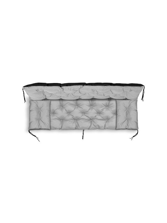 AIO Factory Αδιάβροχο Μαξιλάρι Καναπέ Κήπου με Πλάτη Light Gray 60x180εκ.