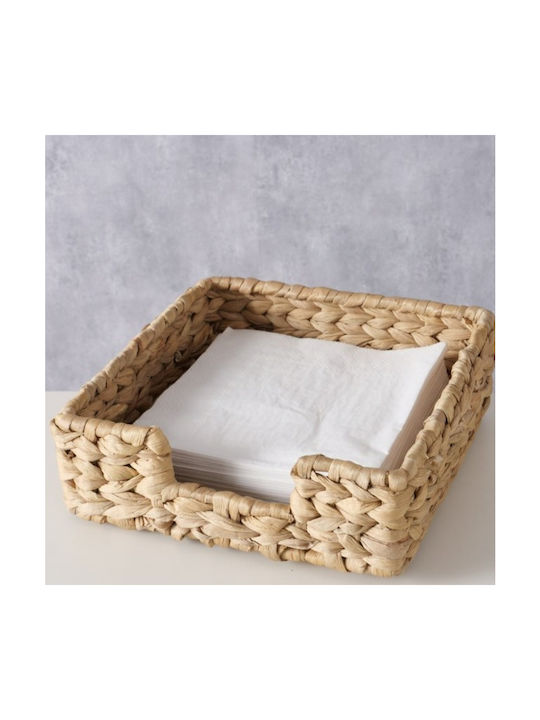 Boltze Wooden Napkin Holder Beige 22x22x7cm