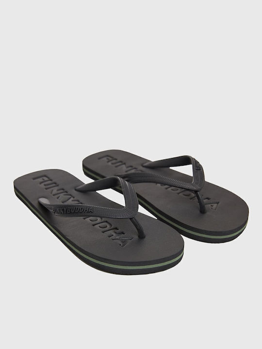 Funky Buddha Flip Flops Μαύρα