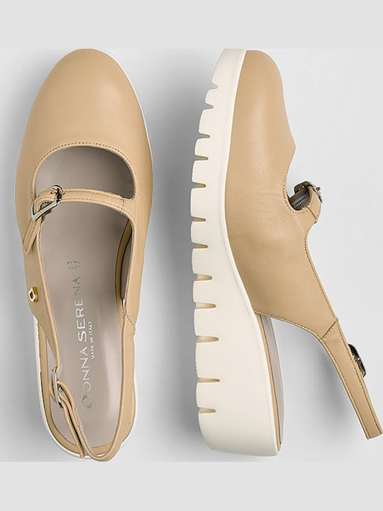 Anatomische Damenplattformen Beige