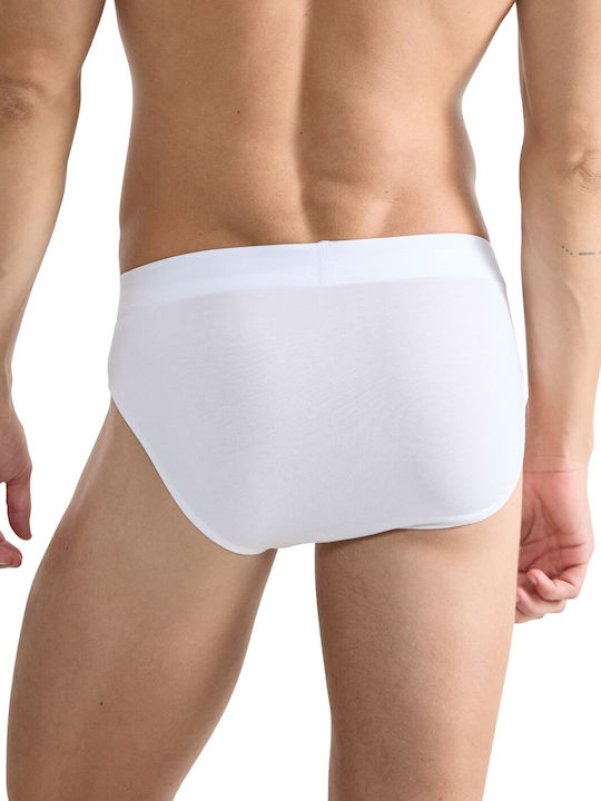 Ever Ease Men's Slips White with Patterns 2Pack