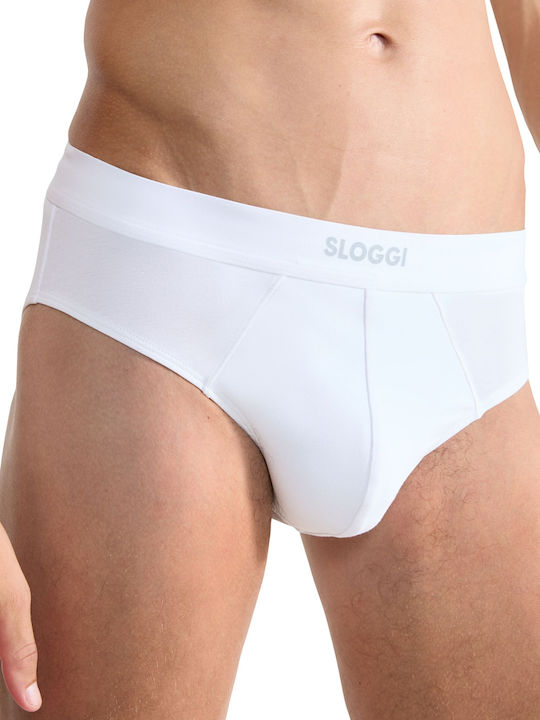 Ever Ease Men's Slips White with Patterns 2Pack
