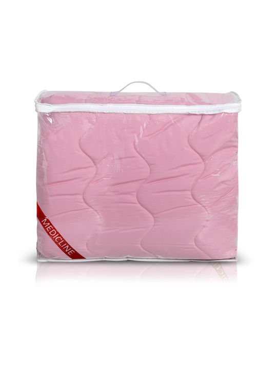 AIO Factory Πάπλωμα Μονό με Γέμιση Microfiber 155x220εκ. Pink