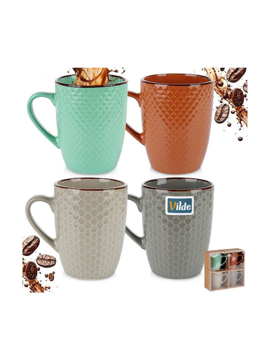 Vilde Mug Ceramic 400ml 4pcs