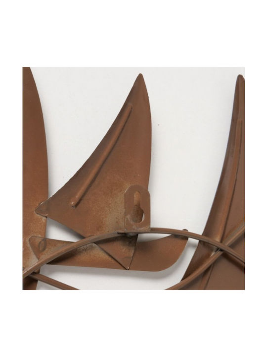Boltze Handmade Wall Decor Blue Made of Metal 40x2x21cm